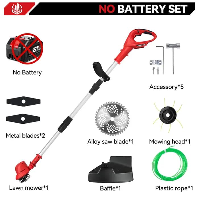 ONEVAN 10 pouces tondeuse à gazon électrique sans brosse 36000 tr/min coupe