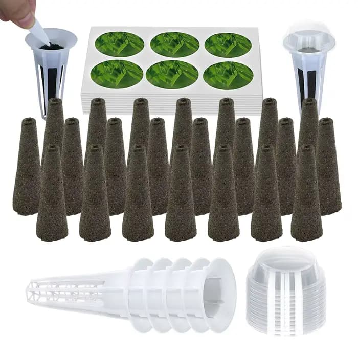 Kit de support de jardinière hydroponique pour jardin intérieur, système de pépinière sans sol, pot