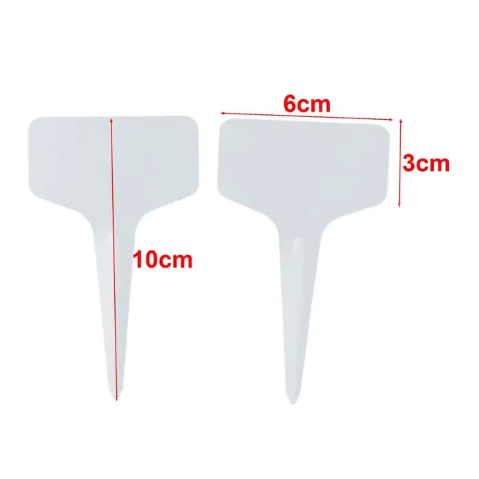 Marqueurs d'étiquettes pour plantes de Type T, 50 pièces, en PVC, pour Classification des plantes de