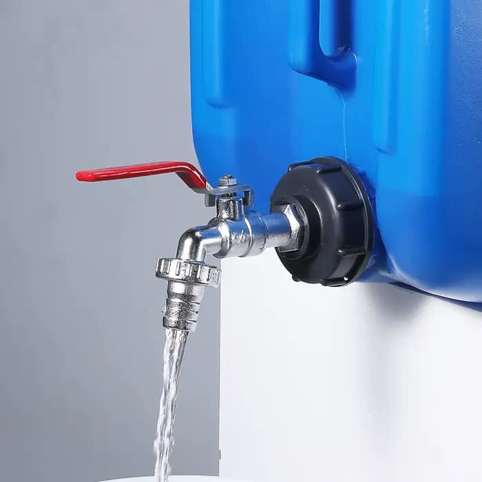 Robinet Cuve 1000L S60X6 IBC Raccord Robinet avec raccord de tuyau 1/2"