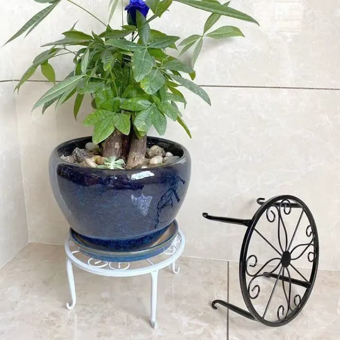 Support de fleurs en fer à Pot unique sur pied, support de fleurs de balcon intérieur, support de Po