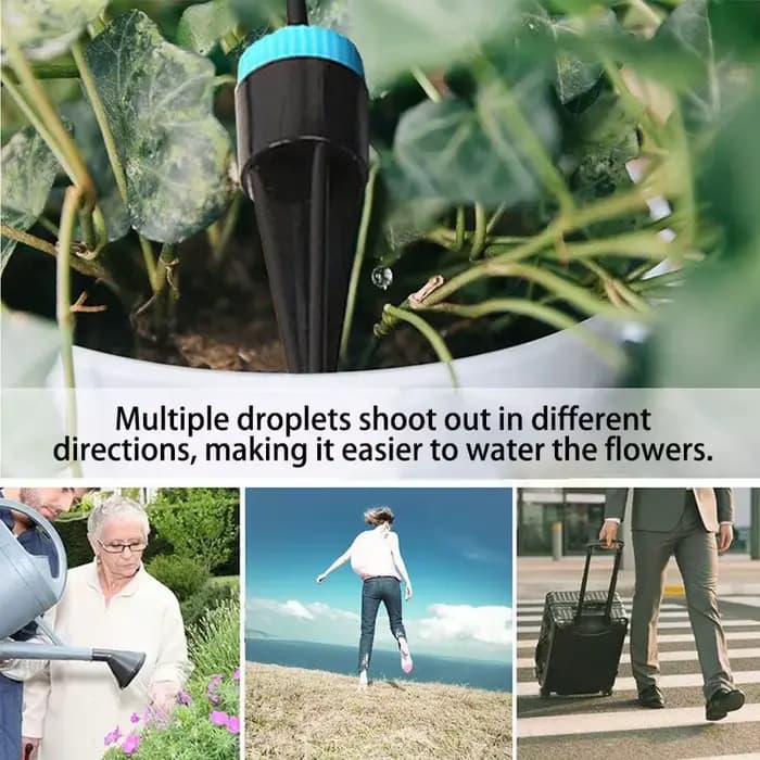 Kit d'irrigation goutte à goutte à 10 têtes, système d'arrosage automatique pour jardin, goutteur de