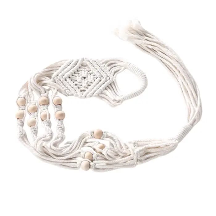 Panier suspendu pour plantes de jardin, corde en coton, panier de fleurs, Pot de jardinière, Pot en