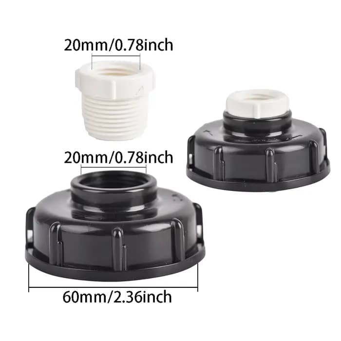 Adaptateur précieux IBC à filetage femelle S60, connecteur de robinet d'eau, raccord de remplacement
