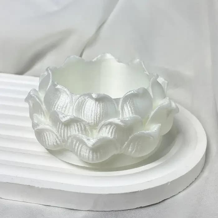 Pot de fleurs en plastique imprimé en 3D en forme de lotus, pots de pépinière avec trou de drainage, vase à fleurs, pots de culture pour jardin