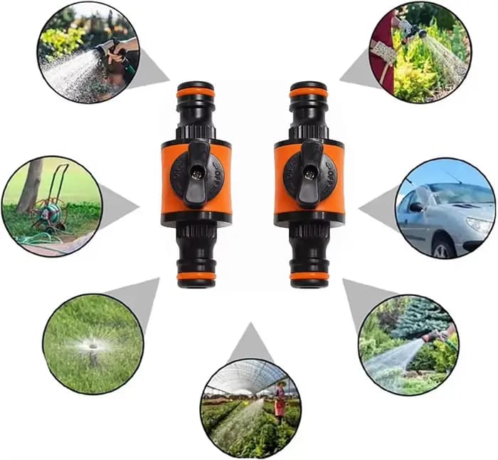 Robinet de tuyau d'arrosage, Valve d'arrêt, connecteur et coupleur pour adaptateur de robinet d'arrê