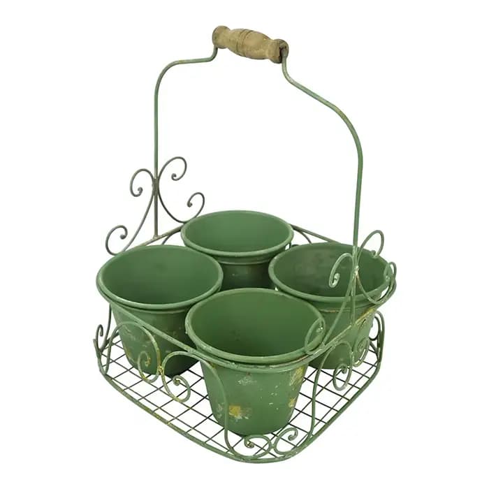 Ins rétro jardin fleur ferronnerie faire vieille plante bassin multi grille conception succulente conteneur pour balcon cour bonsaï Pot