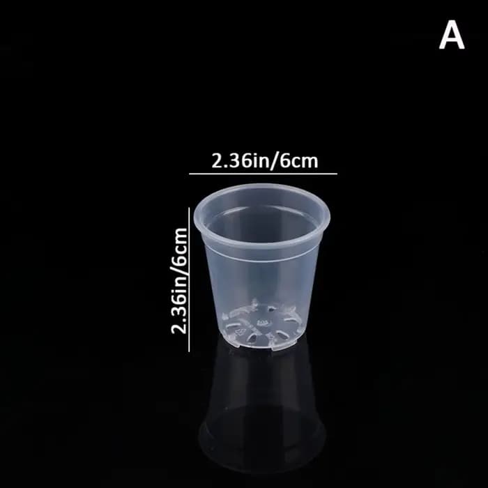 Pot de user inière Transparent de Grande Capacité, Pot de Démarrage Rond en Plastique Anti-déformation, Conteneur de Pépinière d'Orchidée pour la Maison