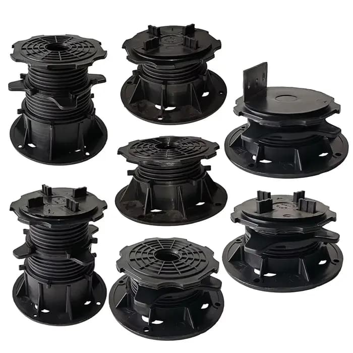 Socle de Support de terrasse réglable en hauteur, 4 pièces/ensemble, élimine la différence de pente,