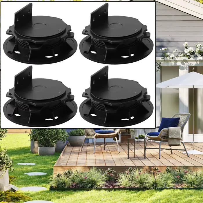 Socle de Support de terrasse réglable en hauteur, 4 pièces/ensemble, élimine la différence de pente,