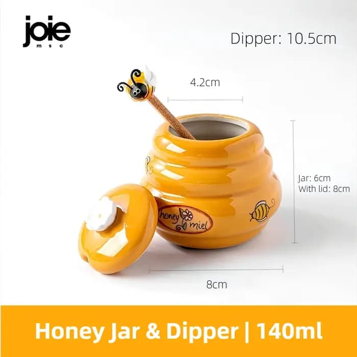 Joie pot de stockage de miel en céramique 150ml et pot