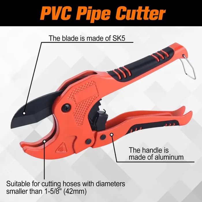 Outils de coupe de tuyaux en PVC, légers, faciles à utiliser, outil de coupe rapide pour la plomberie et les travaux électriques, bricolage