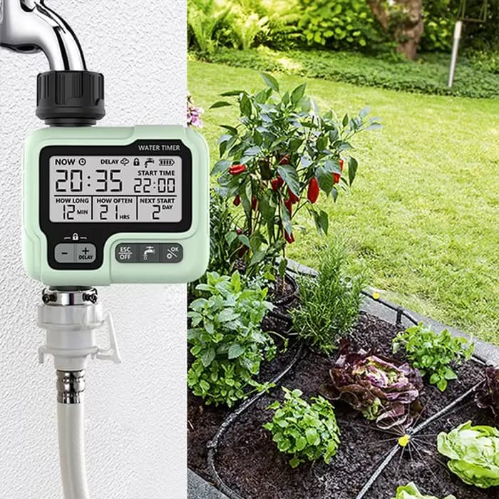 Système d'arrosage intelligent d'extérieur pour jardin Eshico HCT-322, minuterie d'arrosage programm