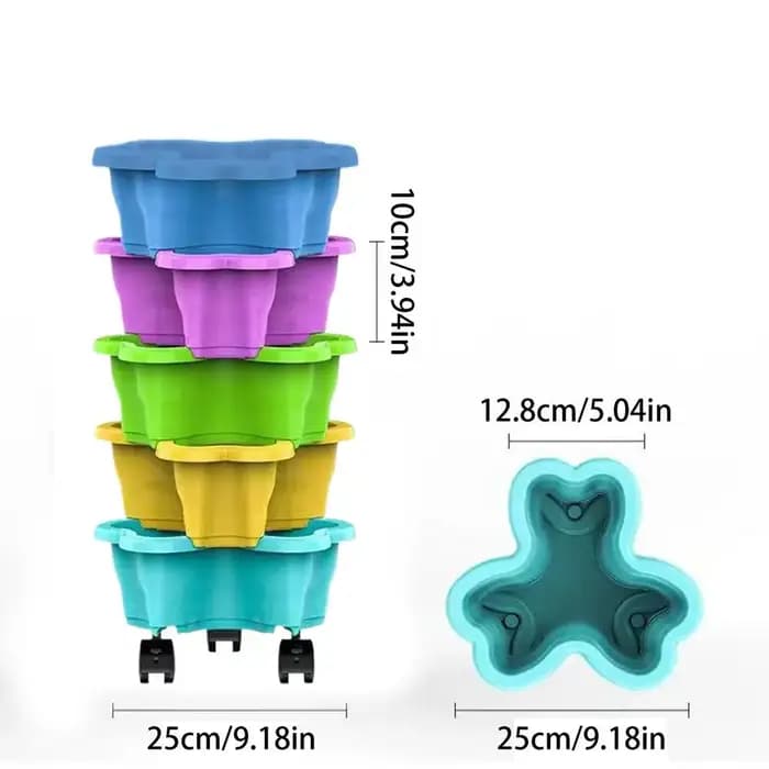 Jardinière à fraises empilable à 4/5 niveaux