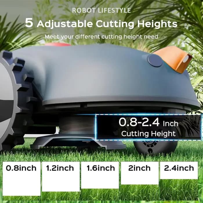 Robot tondeuse à gazon sans fil avec capteur visuel