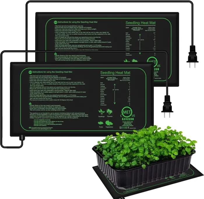 Tapis chauffant pour semis, 10/25/50CM, pour plantes d'intérieur, Germination, coussin chauffant éta