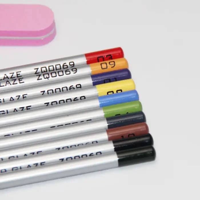 10 couleurs/ensemble poterie Art sous glaçure couleur crayon en boîte bricolage céramique peint à la main