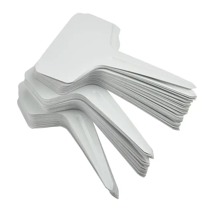 Étiquettes de plantes en plastique PVC blanc, marqueur de Type T, étiquette de jardin pour pépinière