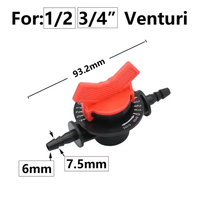 Tube d'irrigation Venturi 1/2 "3/4" 1 "1.5 "filetage Agriculture