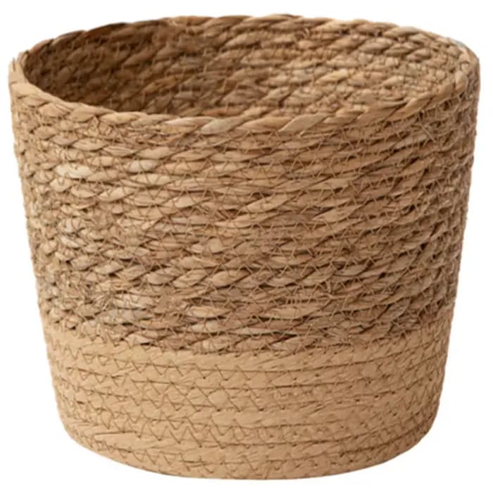 Panier de rangement en rotin tressé pour plantes, pot de fleurs en osier, jardinière artisanale tiss