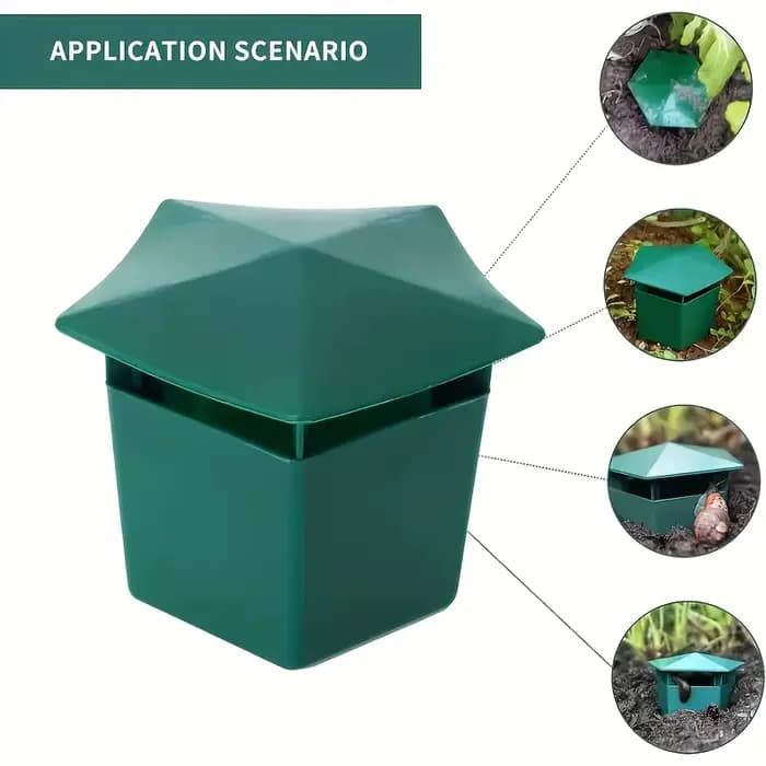 Boîte anti-limaces durable, piège en plastique épaissi anti-corrosion, sans électricité, pour légume
