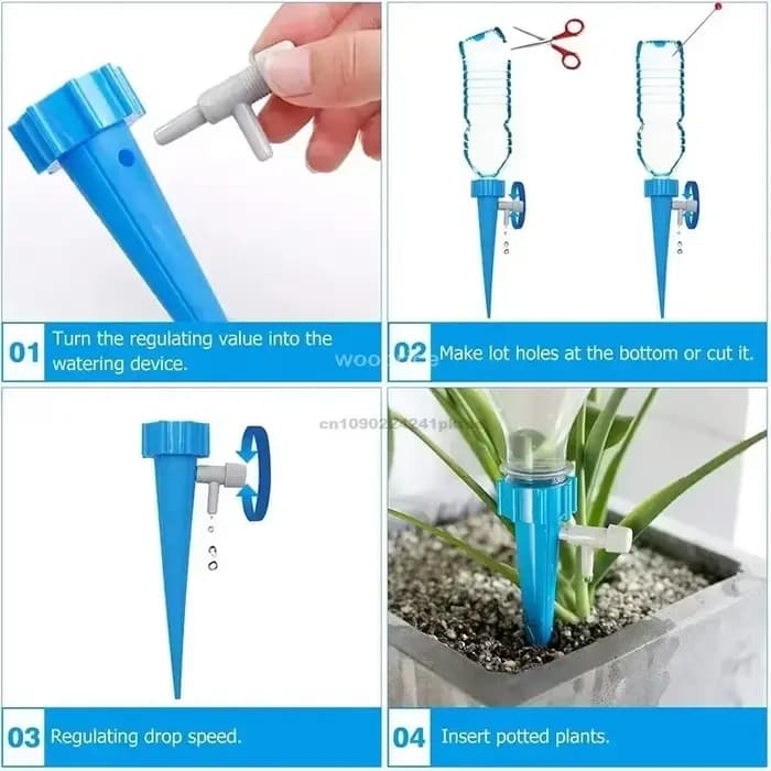 Système d'arrosage automatique pour plantes goutte-à-goutte