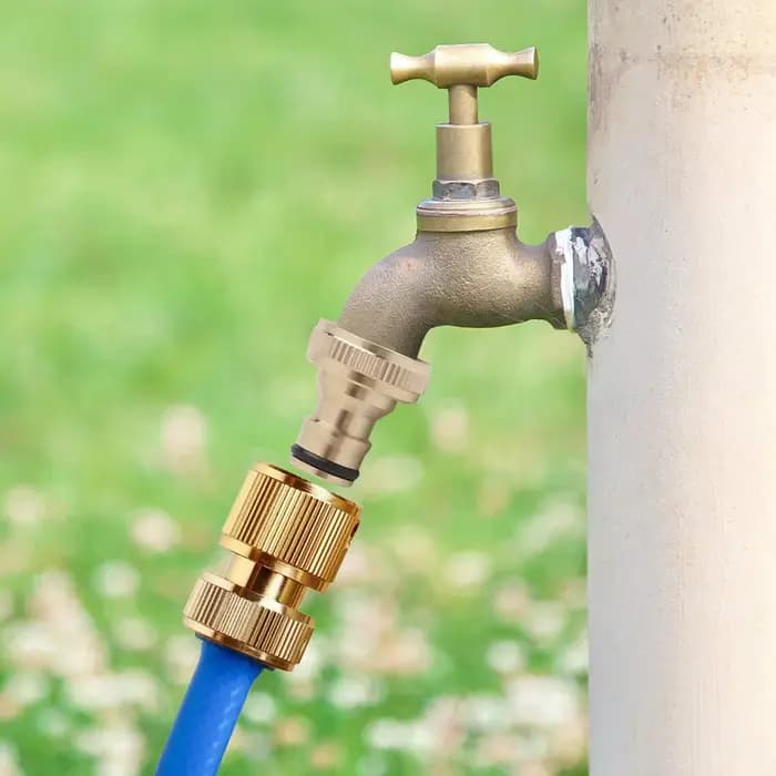 Robinet en laiton 3/4 femelle 1/2 connecteur rapide Machine à laver tuyau d'eau de jardin adaptateur