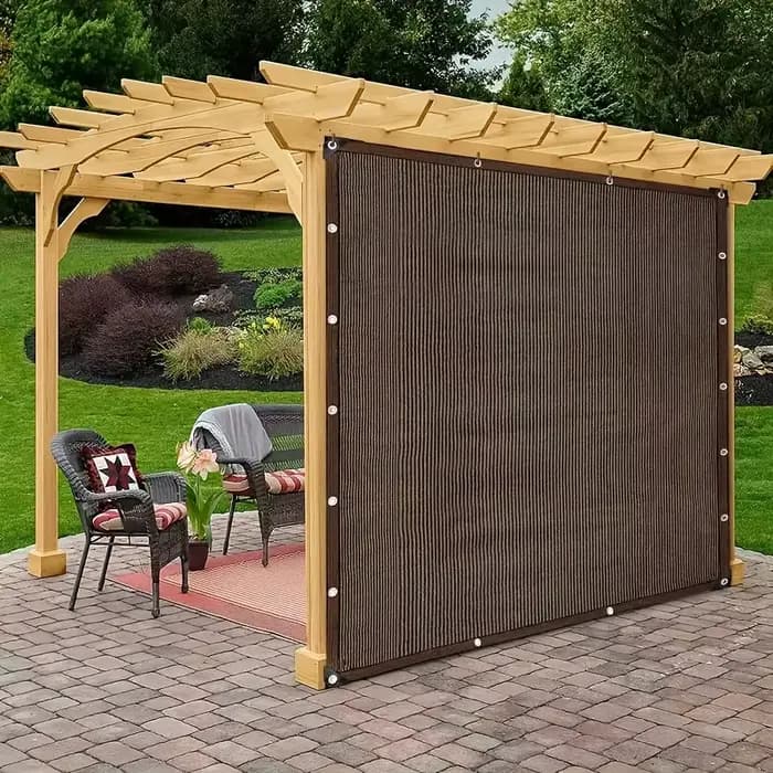 Auvent de protection UV marron durable – Filet pare-soleil extérieur – Plusieurs tailles disponibles