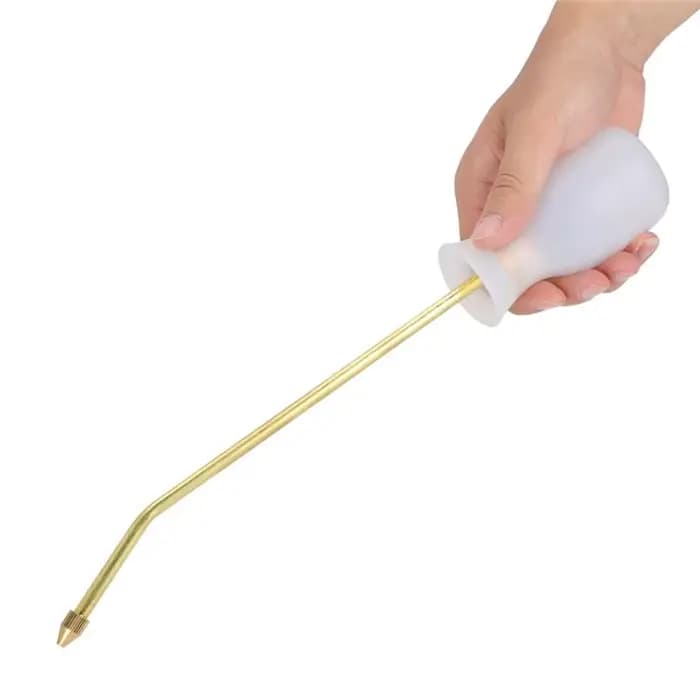 Souffleur de poudre acaricide BSEVB pour l'apiculture avec tête en cuivre et silicone pour la pulvérisation