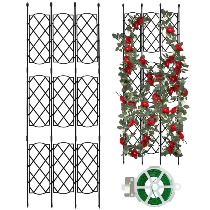 Cadre en treillis pour plantes de jardin