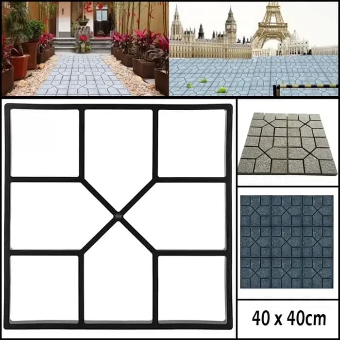 Moule en béton DIY pour pavés de jardin