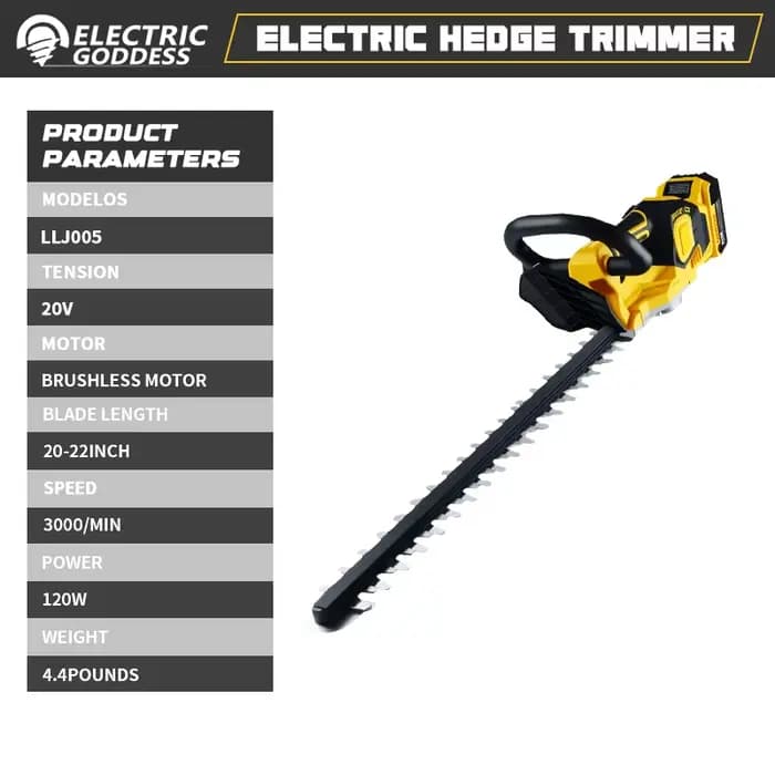 Taille-haie électrique de 20 pouces
