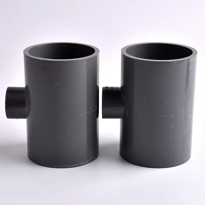 Connecteur en T de réduction de tuyau en PVC, diamètre intérieur de 20 ~ 63mm, tube précieux d'irrig