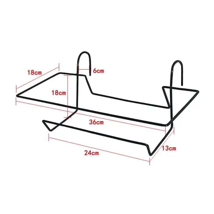 1 ensemble de plantes de balcon, jardinière de fleurs de légumes avec plateau et support, jardin en plastique, Simple, rectangulaire, suspendu, Long Pot de fleurs