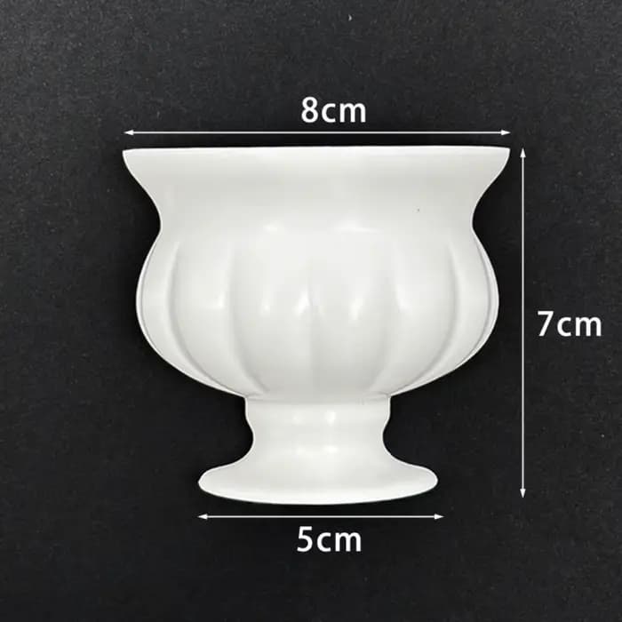 Nouveau vase mural demi-mur style peinture à l'huile française blanc, pour arrangement floral DIY, p