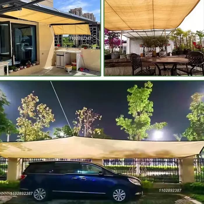 Filet pare-soleil de jardin extérieur 4x5m, pare-soleil de terrasse, filet pare-soleil de camping, p