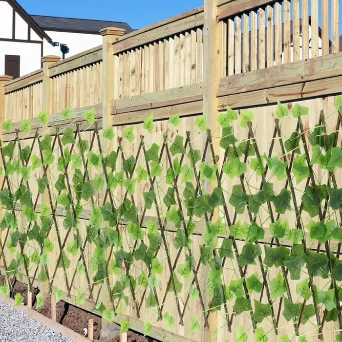Panneau de clôture en treillis de jardin artificiel, clôture de confidentialité extensible, criblage
