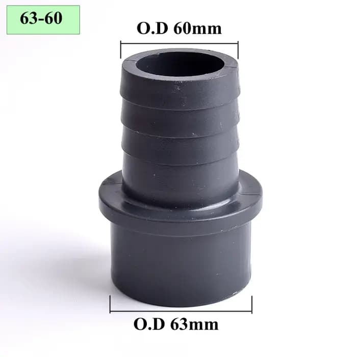 O.D 32/40/50/63-14/20/30/40/50/60mm connecteur pagode UPVC de grande taille tuyau d'irrigation de jardin adaptateur