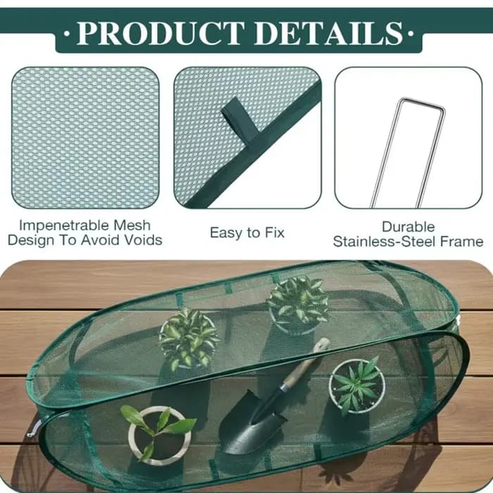 1 ensemble de couvertures triangulaires vertes pour plantes de jardin