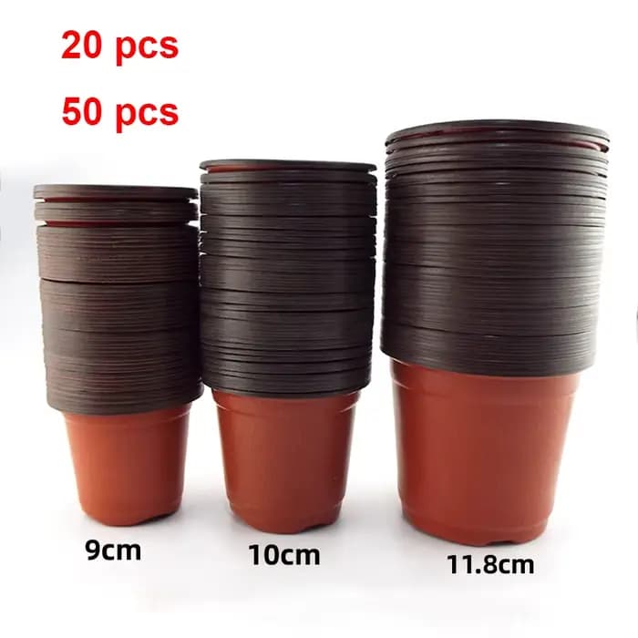 Pot de pépinière en plastique, 20 pièces/50 pièces, Pot de démarrage de graines, conteneur de plante