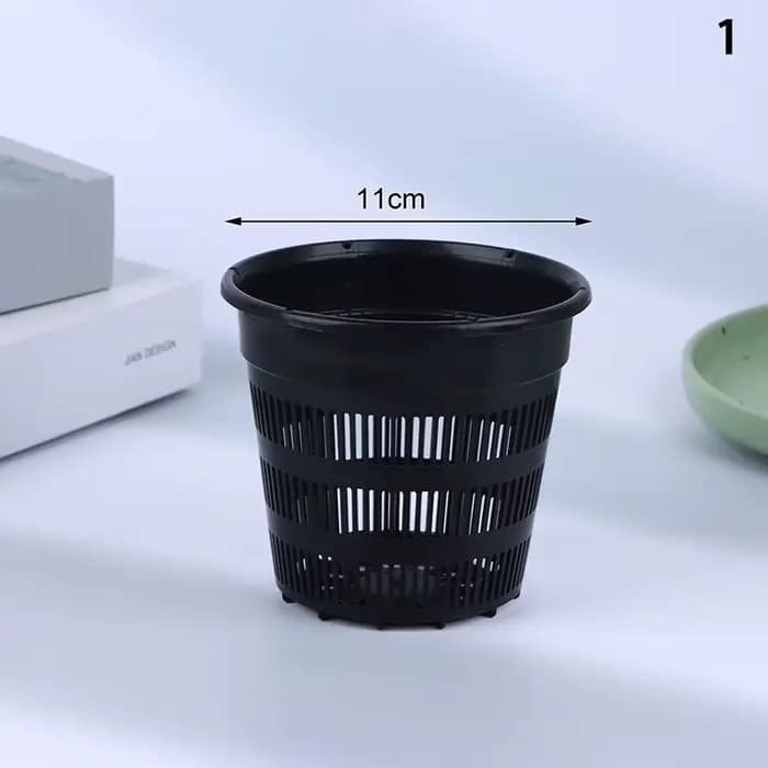 Pot de fleur spécial orchidée papillon 11cm 14cm, 1 pièce, avec trou latéral, tasse en filet, panier