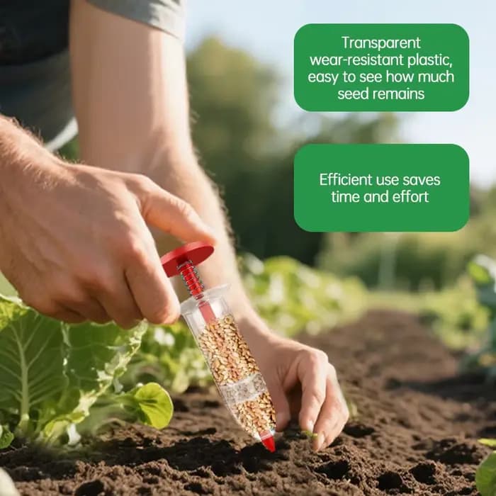 Sower de graines manuel – Jardinière manuelle à profondeur réglable pour légumes/fleurs