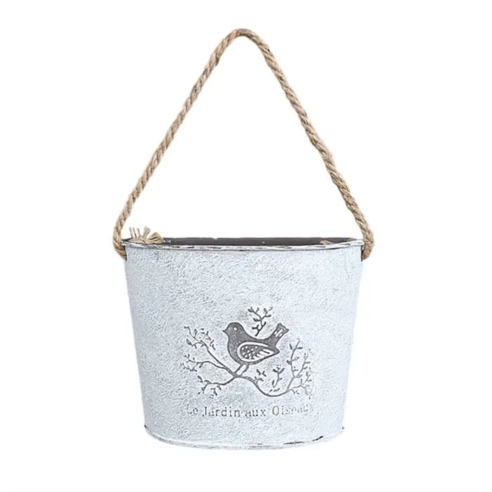 Jardinière de Pot de fleur en céramique murale avec Design rotatif-support de plante suspendu moderne peu encombrant pour intérieur/extérieur,