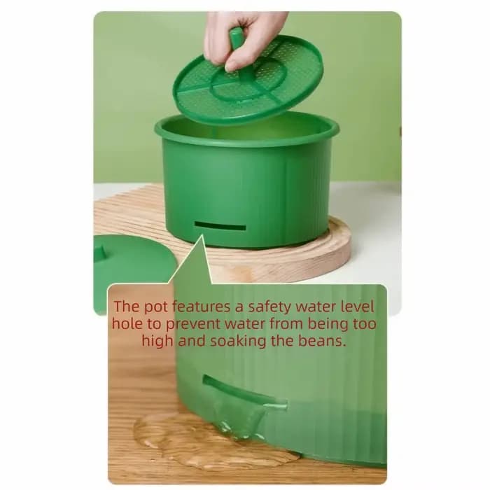 Pots de pépinière en plastique pour germes de haricots