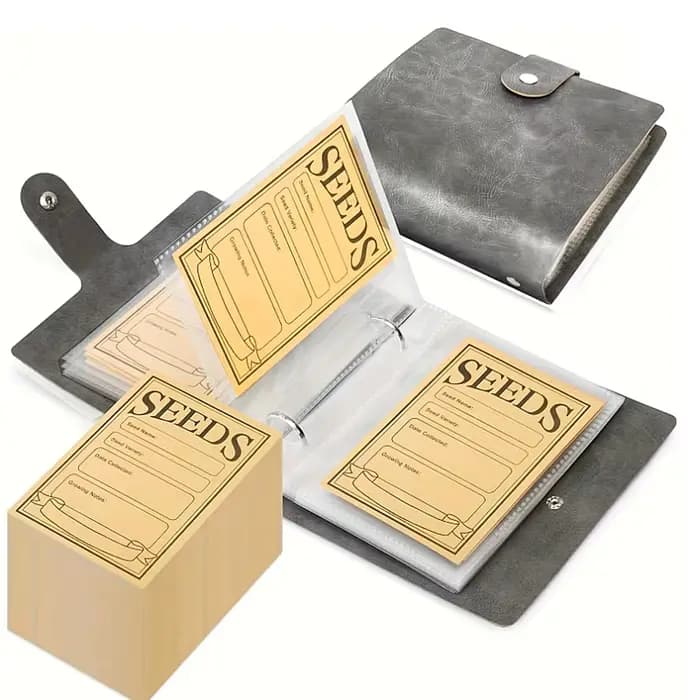 1 ensemble de classeurs de rangement pour graines de jardin
