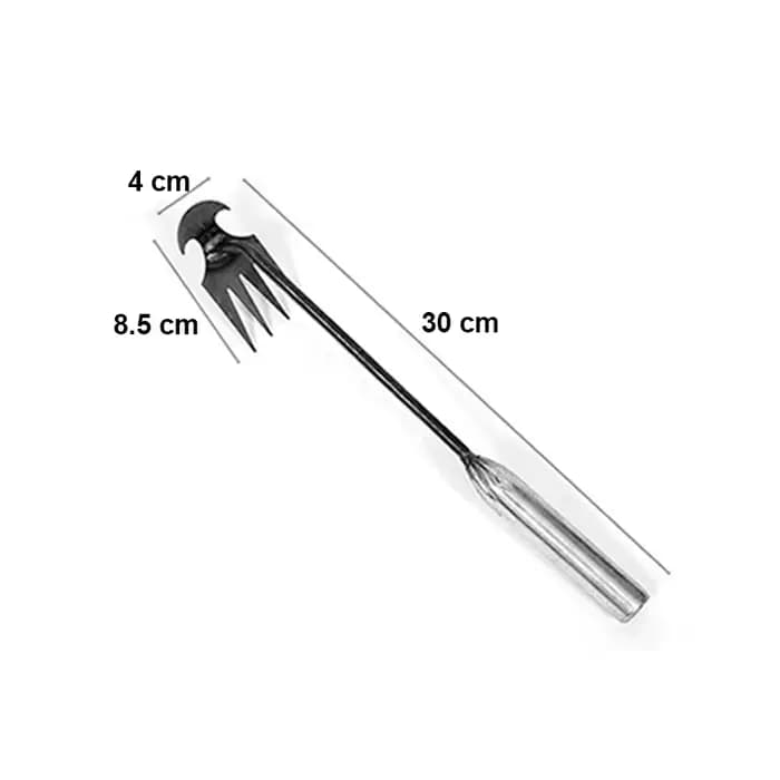 Désherbeur manuel multifonctionnel à 4 dents pour jardin, outil de désherbage de jardin durable et p