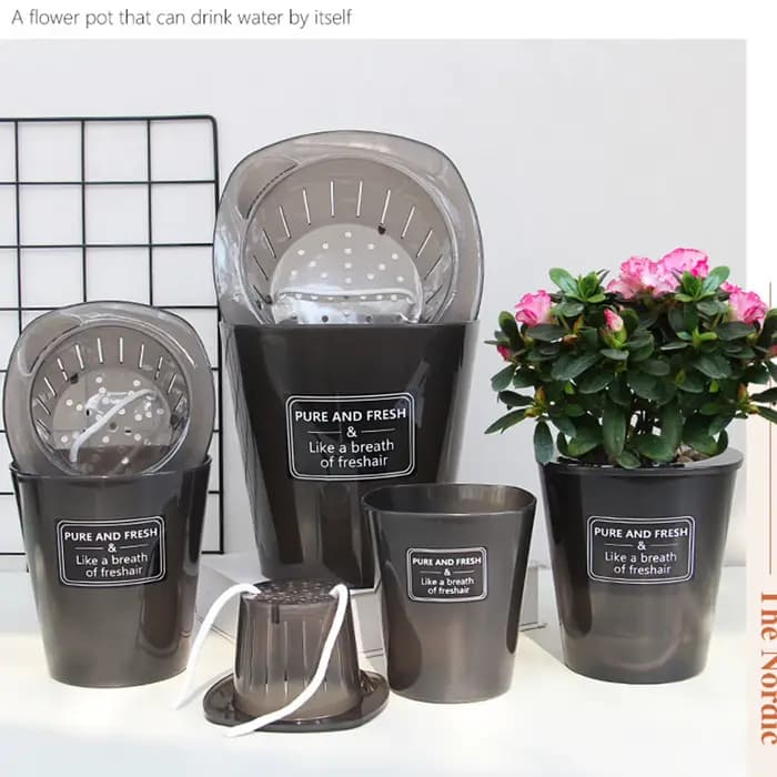 Pot de Fleur Hydroponique Créatif, Super Absorbant, pour assurer la Croissance Saine des Plantes Ver