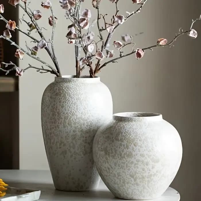 Grand vase en céramique élégant-pot décoratif