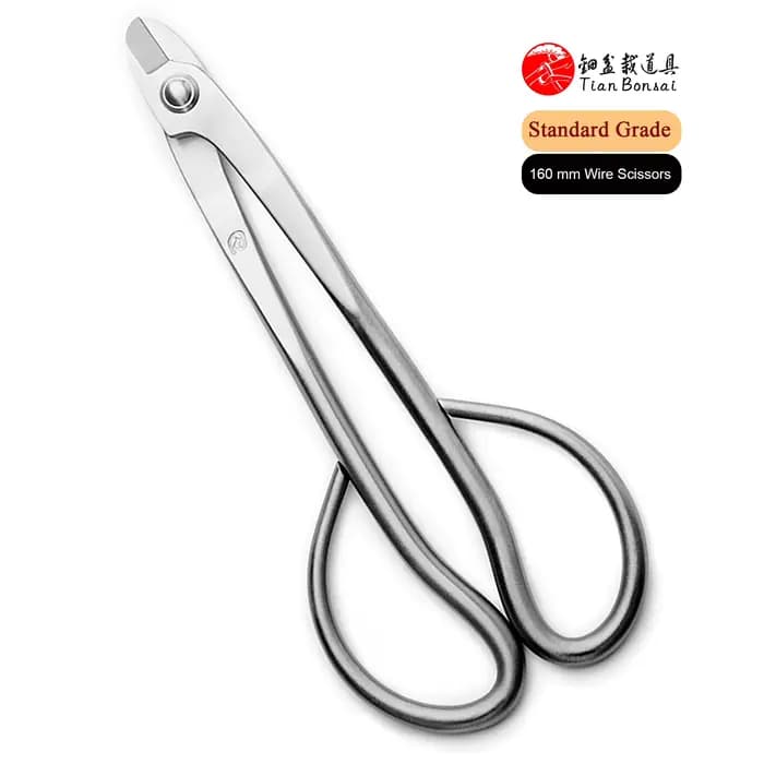 Outils à bonsaï standard, ciseaux à fil de 160 mm forgés intégralement avec acier allié 3Cr13