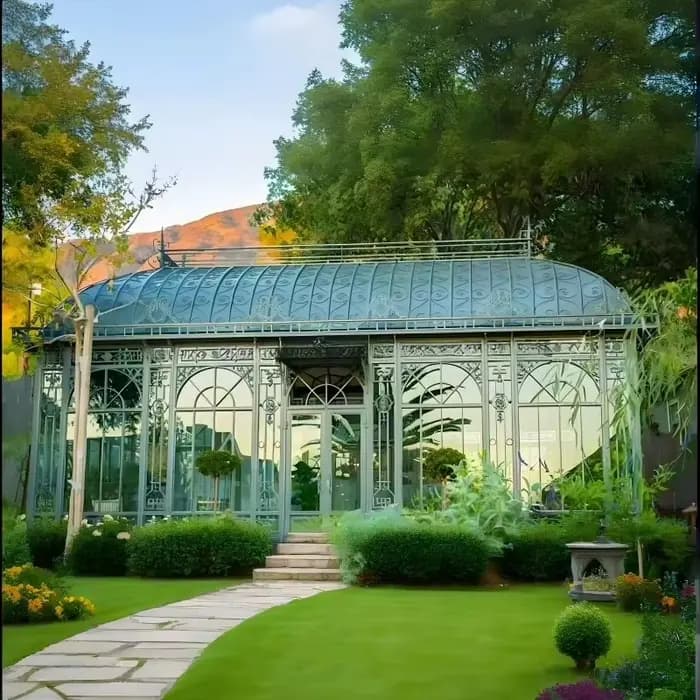 Abat-jour de jardin en métal verni de poudre écologique